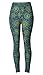 VIV Collection One Size Print Fashion Leggings, Shining Wheels
