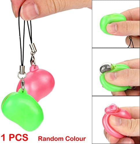 Jumbo Squeeze Toys Bean,ZYooh Squishy Cream Scented Slow Rising Phone Straps Ballchains Decompression Cure Toy Decor Charm Gift (Bean)