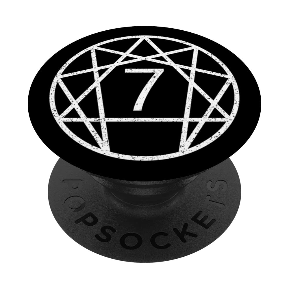 ENNEAGRAM SYMBOL PERSONALITY TYPE 7 SEVEN ENTHUSIAST EPICURE PopSockets Swappable PopGrip