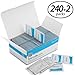 MOSSLIAN Pre-Moistened Glass/Lens Cleaning Wipes(240 CT) for Camera,Cell Phone Screen,Eyeglass and Electronic.Streak Free,Individually Wrapped Packets Cleaning towelettes