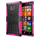 Hyperion Nokia Lumia Icon 929 Windows Phone Explorer Hybrid Case (Compatible with Verizon Nokia Lumia Icon 929) **2 Year No Hassle Warranty** [Hyperion Retail Packaging] (PINK)