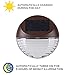 Kinna 4-Pack Brown Solar LED Fence Lights Waterproof Wall Mount Deck Warm White Lights