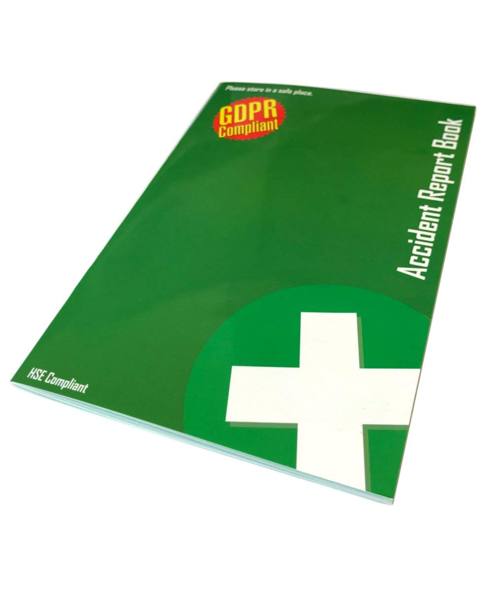 First Aid Accident Report Book - HSE, RIDDOR & GDPR Compliant
