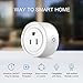 Smart Plug 2 Pack Wi-Fi Enabled Mini Smart Socket Compatible with Amazon Alexa Google Home, Remote Control Outlet with Timing Function