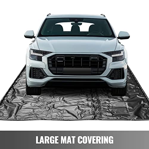 Happybuy Garage Floor Containment Mats 9' x 22' Containment Mat Black