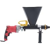 DNYSYSJ Mortar Grout Electric Gun, Grouting Pointing Caulking Tool 2 Nozzle | Stainless Steel Portable Brick Pointing and Tile Applicator Tool Cement Sprayer Applicator Machine 110V 700W