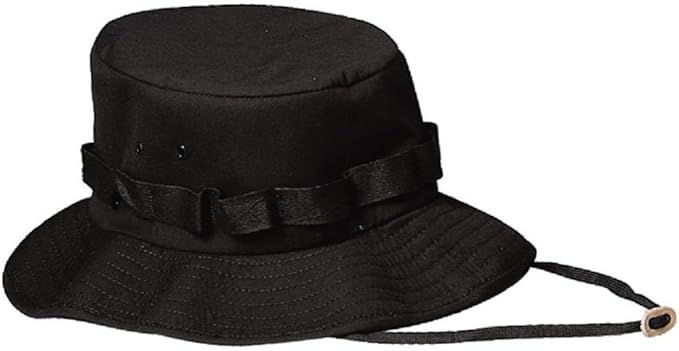 black camo boonie hat