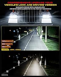 COWONE DOT Approved 60W 4x6 LED Headlights