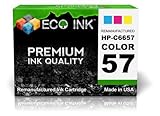 ECO INK Compatible / Remanufactured for HP 57 C6657AN (1 Color) Ink Cartridges for HP Deskjet, HP PhotoSmart, HP Officejet series