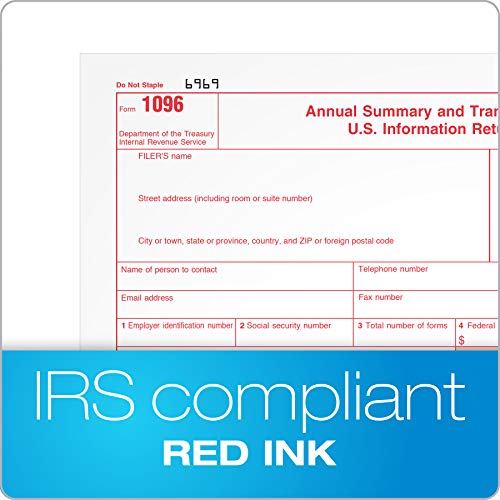Adams 1096 Forms 2020, Summary Forms for IRS Information Returns, 1