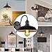 Stepeak Plug in Wall Sconces Lighting Set of Two, Gooseneck Wall Lamp, Industrial Black Light Fixture, Decor for Farmhouse Bar Bedroom Living Room Wall Lights Hallway, E26 Base (Exclude Bulb)