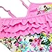 qyqkfly Little/Big Girls One Piece Adjustable Bathing Suit Modest Ruffle Swimwear 2Y-14Y Swimsuit (FBA)