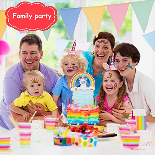 3 Unicorn+Supplies+Temporary+Decorations+Birthday