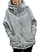 Allegra K Women's Full Zip Long Raglan Sleeves Hooded Coat