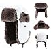 YESURPRISE Trapper Warm Russian Trooper Fur Earflap Winter Skiing Warm Hat Cap Women Men Unisex Windproof Army White