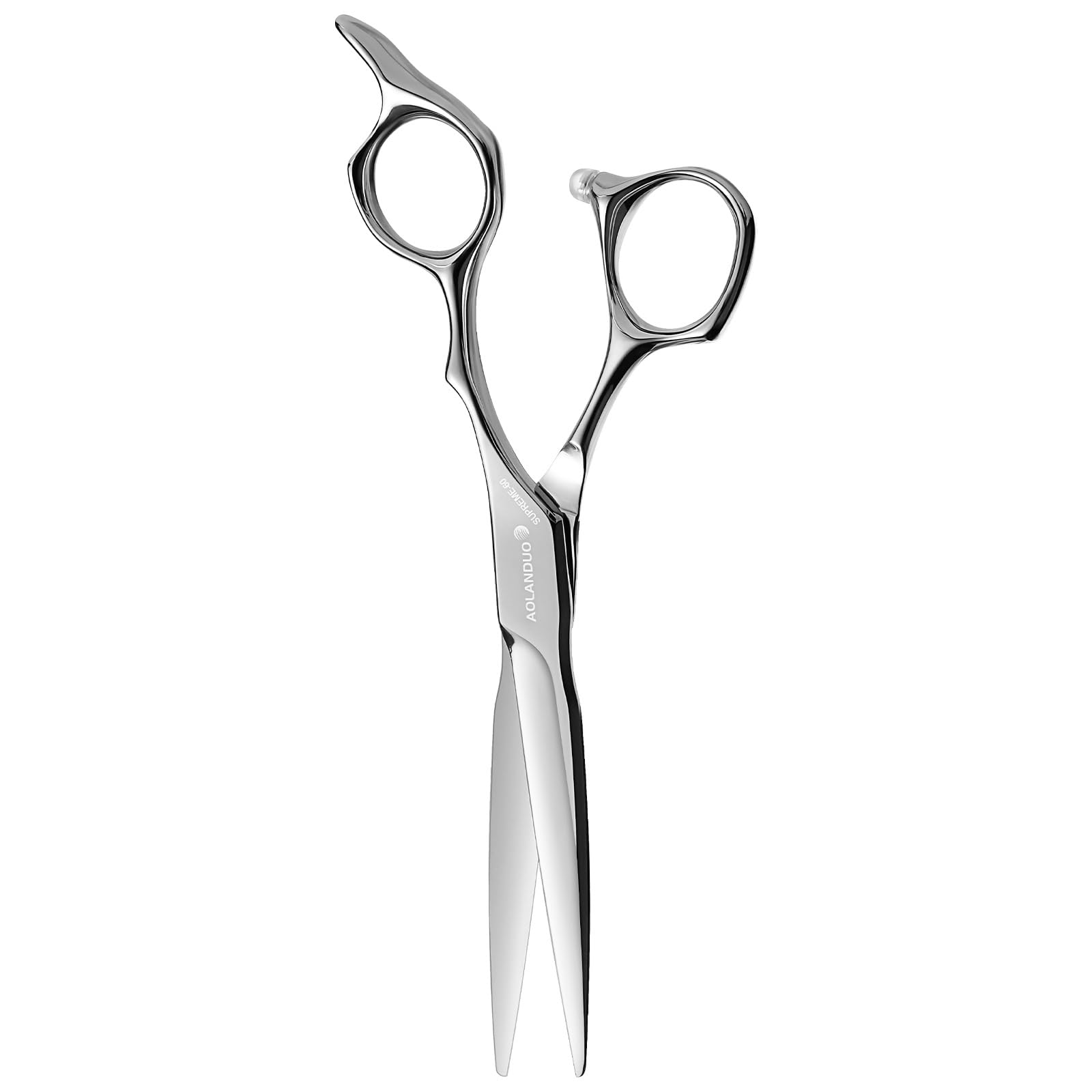 AOLANDUO Master Hairdressing Scissors 6" - Professional Hair Cutting Scissor VG10 Cobalt Steel - Handmade Shears with Edge Blade - Wedge Ergo Handle for Salon Stylists, Beauticians & Barbers