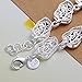 Diamondo Elegant Flower Leaf Design Sterling Silver Dangle Bracelet with Charms Women