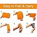Inflatable Camping Pillow - Ultralight Sleeping Pillow for Backpacking, Camping, Plane Traveling, Head and Neck Support, Orange
