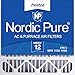 Nordic Pure 20x20x4/20x20x5 (19 5/8 x 19 7/8 x 4 3/8) Honeywell FC100A1011 Replacement Pleated AC Furnace Air Filters MERV 12, Box of 2 primary