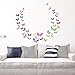 DECOWALL DS8-1602 Watercolour Butterflies Kids Wall Stickers Wall Decals Peel and Stick Removable Wall Stickers for Kids Nursery Bedroom Living Room d?cor