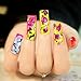 Black Cat Nail Art Decals Sticker Nail Butterfly Flower Design Stickers Holographic Butterfly Nail Art Manicure Transfer Tips Nail Art DIY Nail Art 1 Large Sheets