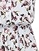 Allegra K Women's Valentine's Day Floral Printed Half Placket Knee Length Sleeveless Spring Belted Dress Large Light Blue