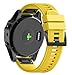 ANCOOL for Fenix 7X/Fenix 6X/Fenix 5X/Fenix 8 51mm Watch Band 26mm Quickfit Bands Compatible with Fenix 6X Pro/7X Pro/5X Plus/3/Descent MK 2/2i/MK 3 51mm Smartwatch(Yellow)