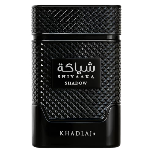 Khadlaj Shiyaaka Shadow – Spicy, Woody, Fruity, Earthy – Eau de Parfum Spray Long-Lasting Fragrance for Unisex, 3.4 Ounce / 100 ml