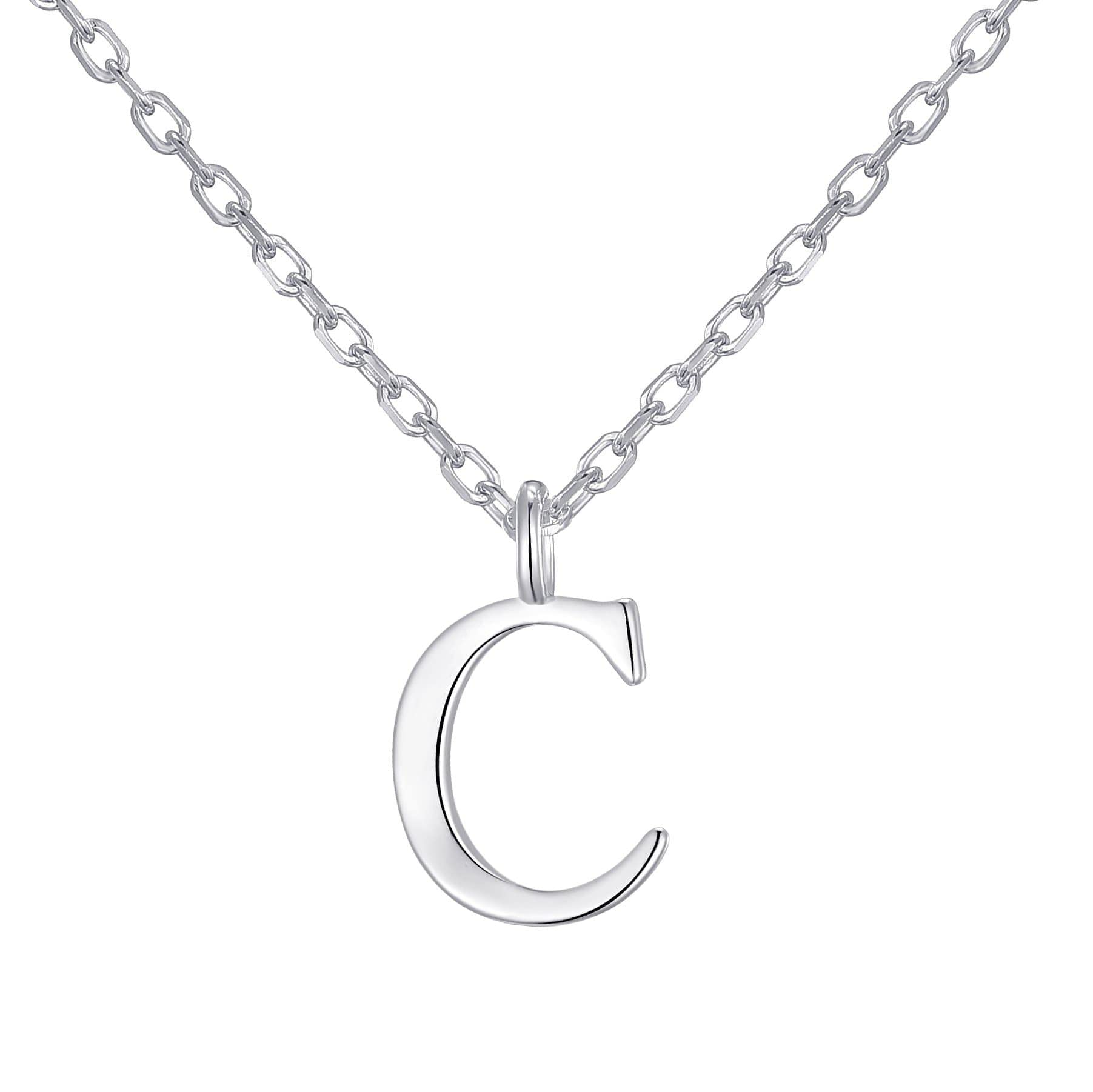 Philip Jones Sterling Silver Initial C Necklace — image 1