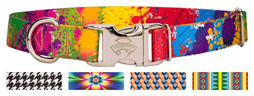 Country Brook Design Premium Paint Splatter Dog Collar - Extra Large