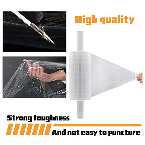 Industrial Strength Stretch Wrap Film with Handle for Pallet Wrap Moving Supplies Binding Wrap & Shrink Skid Wrap Film(9.8 inch x 853 feet) - Thumbnail 3