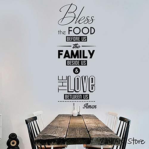 Yaonuli Bendicion Comida Oracion Cita Calcomania De Pared