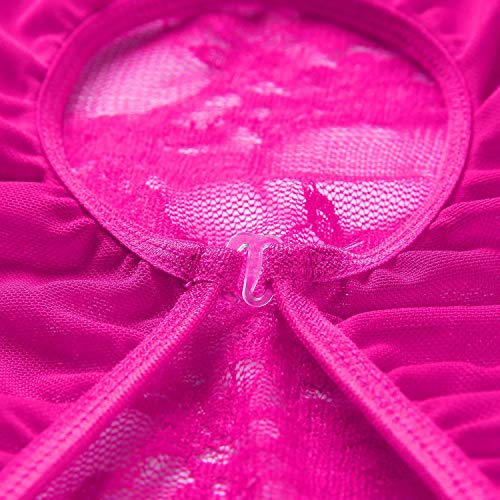 Evelure-Donna-Completi-Intimi-Lace-Lingerie-Esotico-Pizzo-Capestro-Bianco-Prospettiva-Pigiama