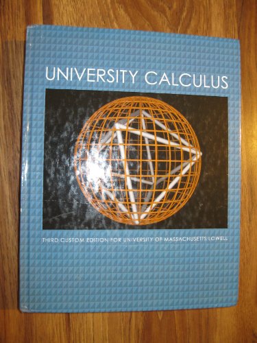 University Calculus (Custom Edition for Umass L... 125629019X Book Cover