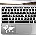StickAny Palm Series Detailed Earth Sticker for MacBook Pro, Chromebook, and Laptops (White)