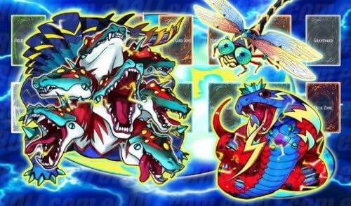 Amazon Abcdeplaymat1800 Stbl En028 エレキトンボ Watts 3 カスタム プレイマット 遊戯王 英語版 トレカ 通販