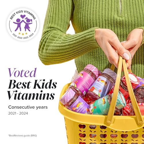 Kids Night-Time Gummies - 30 Gummies - Magnesium, L-Theanine, Vitamin B Complex - Vegan & Gluten-Free - Suitable for Ages 3+ - Novomins