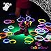 Glow Sticks Bulk Party Supplies - Light Stick Bracelets - Extra Bright Glow in The Dark Party Favors - 8 Inch Bracelet Strong 6mm Thick - 9 Vibrant Neon Colors - Stuffers for Kids - Mix (100 pieces)