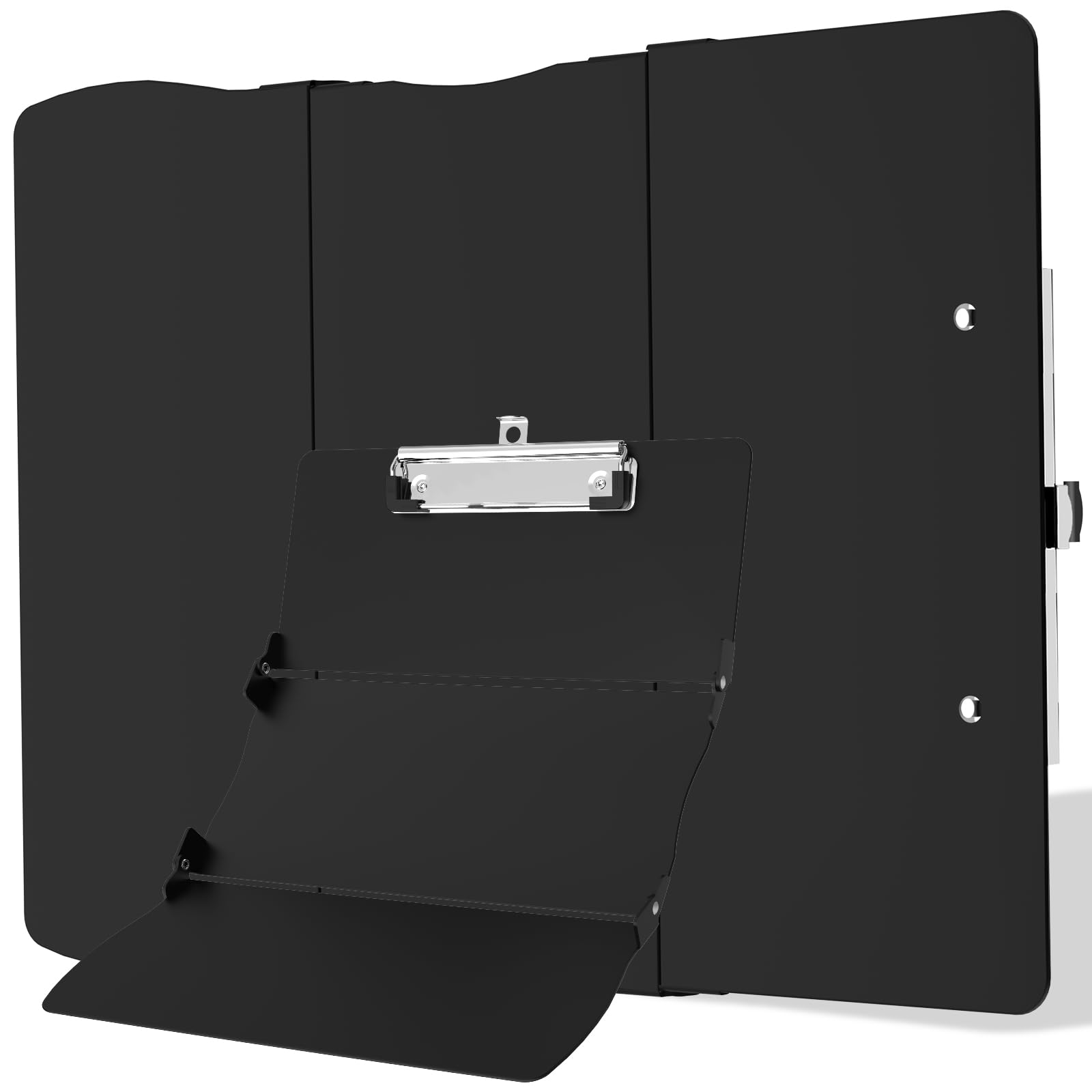 Photo 1 of Clipboard Foldable Without Edition Cheat Sheets Aluminum 3 Layers Foldable Clipboards Pocket Size Profile Clip Clipboards Notepad for Students, Nurses,Contractor Trucker Driver