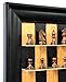 Rosewood Chess Set (German Knight Design) on Black Cherry Vertical Straight Up Chess Board
