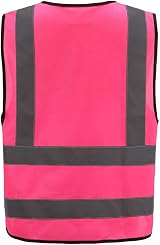 AYKRM 12 Colors Pink Hi Vis Vest High Visibility Reflective Safety Vest view 2