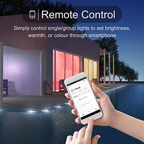 Smart LED Light Bulb E12 Candelabra Bulb WiFi Color Changing LED Bulbs, Dimmable Ceiling Fan Light 40W Equivalent, Smart Chandelier Lighting Work with Alexa Google Home for Home Room Decor (4 Pack)