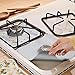 Stove Burner Covers 8 Pack Burner Protectors - Aubuytech FDA Aprroved Gas Range Protectors|Reusable Stovetop Burner Liners - Heat Resistant & BPA Free and Keep Your Stovetop Clean (Sliver)