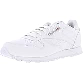 Reebok Mens Classic Leather Sneaker, White-2, 4.5 US