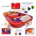 Two Player Desktop Soccer Hockey Game - 2 in 1 Soccer and Knock Hockey Mini Table Top Game - Cool Classic Penny Arcade Games Table Top Shooting Fun Toy For Kids Boys Girls Adults Teens Sports Fans