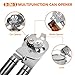 Manual Can Opener Food-Safe 100% Stainless Steel Jar Openers Fit for Veriety Cans Built in Bottle Opener NO-Rust