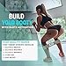 Resistance Bands Set, ETEPON Exercise Bands Set Stretch Workout Band with Handles, 5 Stackable Exercise Bands with Door Anchor, Ankle Straps, Carrying Pouch for Body Stretching, Home Gym Fitness, Yoga, Gray, ES011