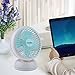 USB Desk Fan,  Fochea 360 Degree Rotation 6 Inch Quiet Small Table Fan with Retractable 3.6 Feet USB Cable for Office Home Outdoor, Powerful Wind, 2 Speed Setting