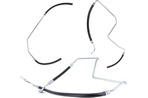 AUBLINTO Power Steering Pressure Return Line Hose Assembly Fit for Chevy Trailblazer EXT Envoy XL 9-7x 2002-2009 for Ascender 2003-2008 Rainier CXL 2004-2007 for GMC Power Steering Hose Kit Replaces 15194364