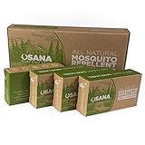 Osana All Natural Mosquito Repellent Soap (3 Bars, 1 Bonus Travel Bar) Citronella & Menthal